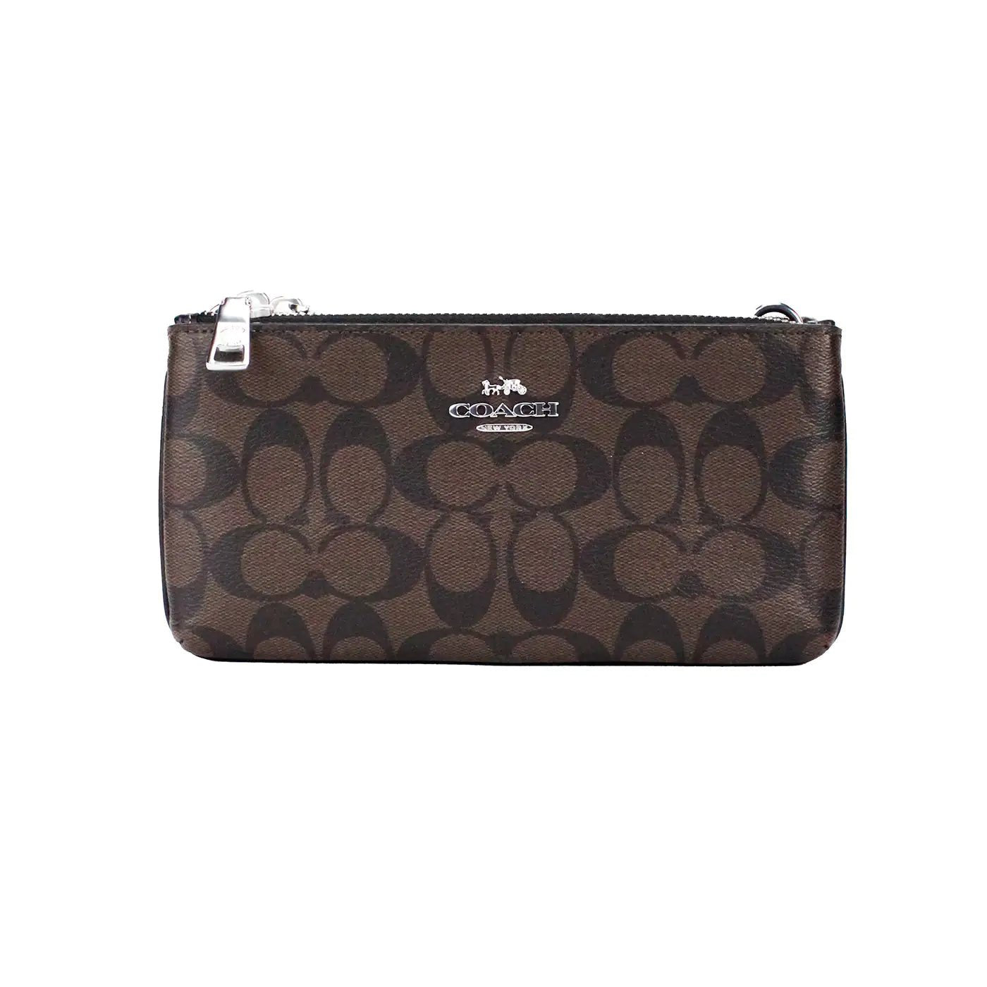 Coach Dual Zip Signature Canvas Crossbody - Velora Luxury Fashion