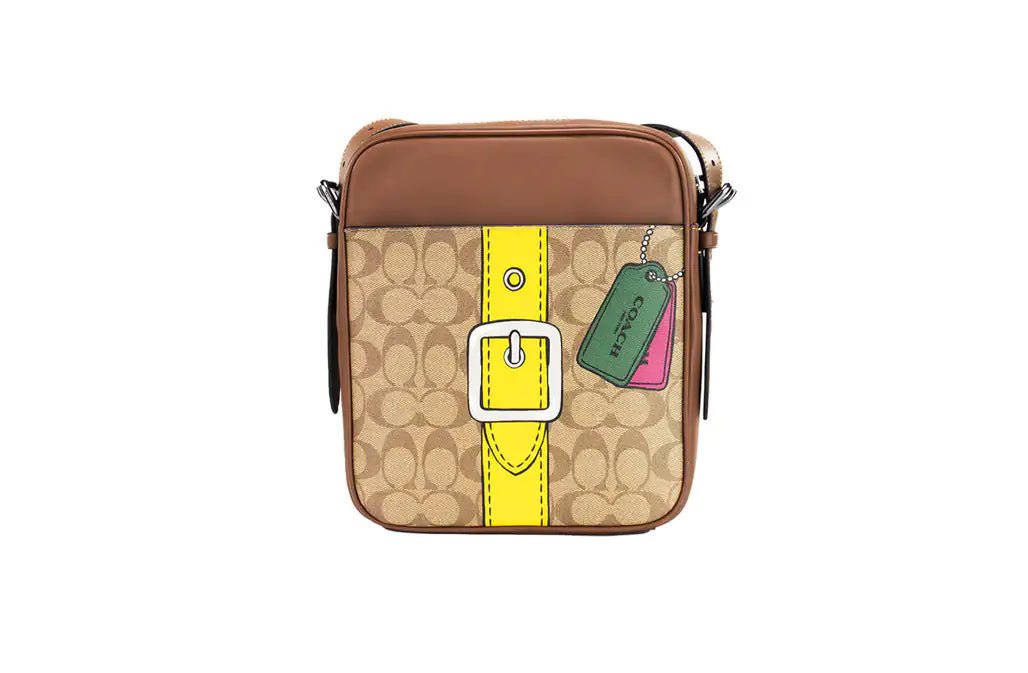 Coach Hudson 21 Trompe L'oeil Canvas Bag - Velora Luxury Fashion