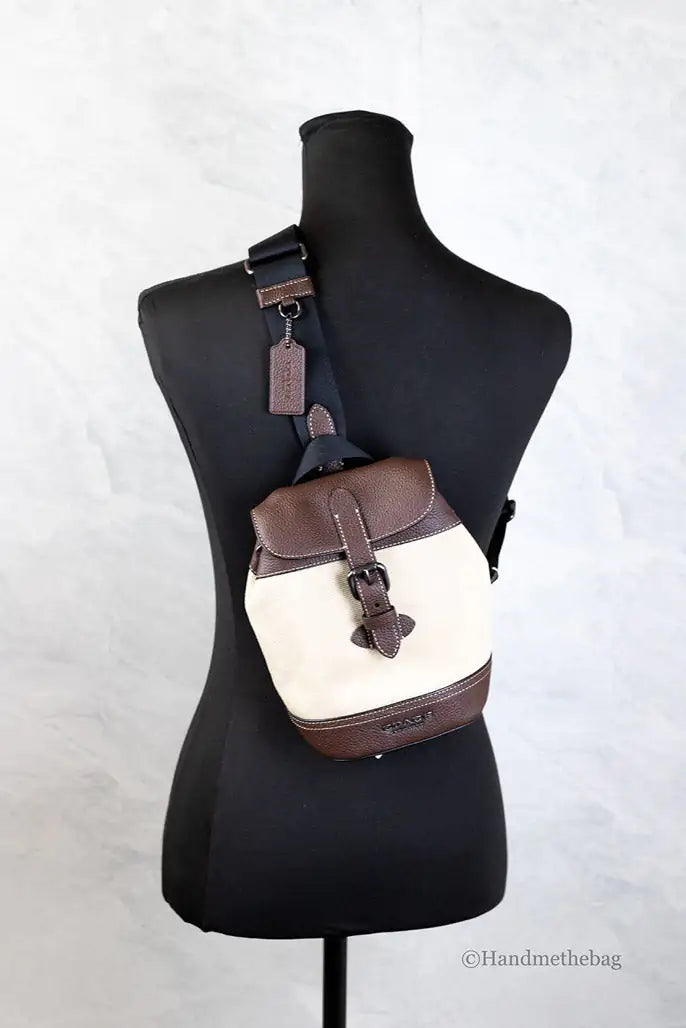 Coach Hudson Pebbled Leather Sling Bag - Velora Luxury Fashion
