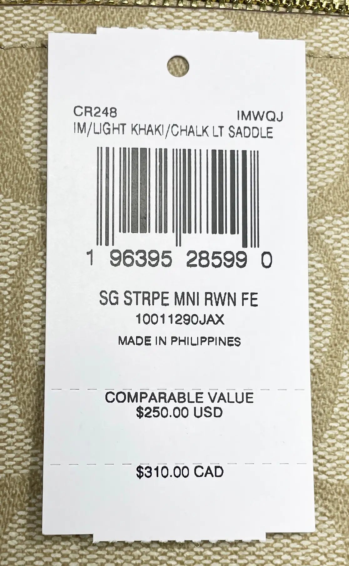 Coach Mini Rowan Stripe Crossbody Clutch - Velora Luxury Fashion