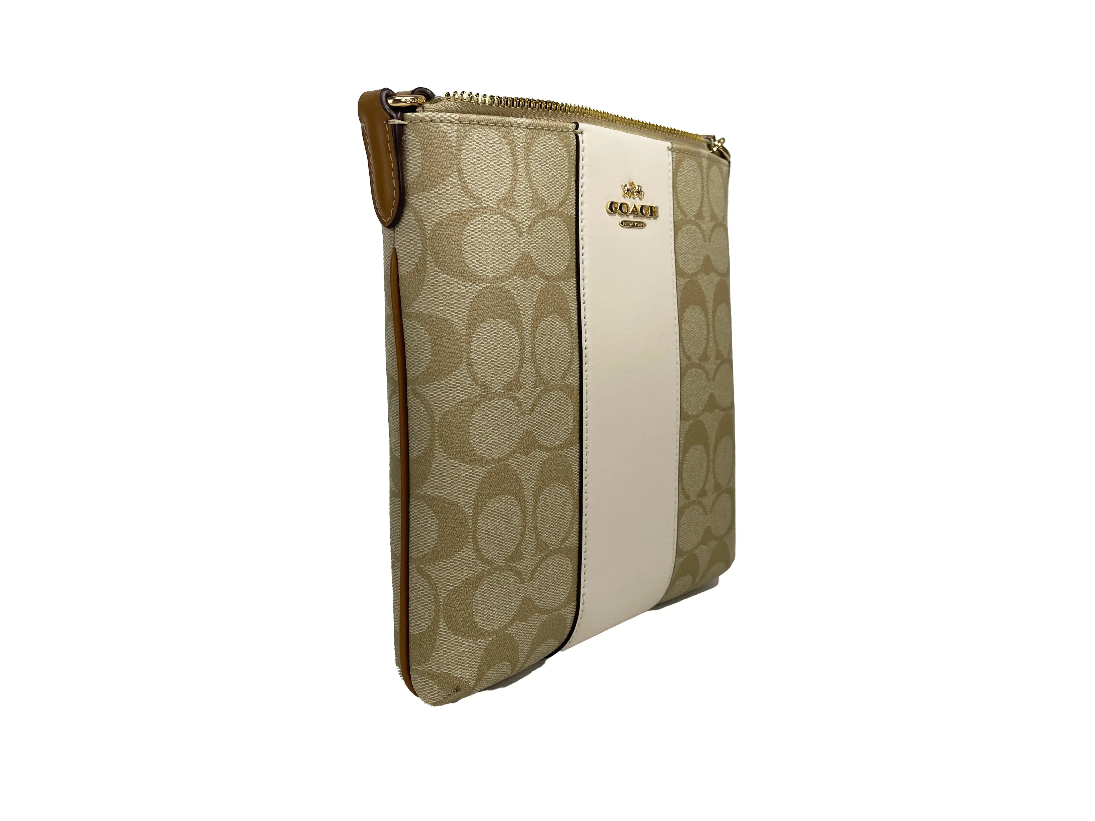 Coach Mini Rowan Stripe Crossbody Clutch - Velora Luxury Fashion