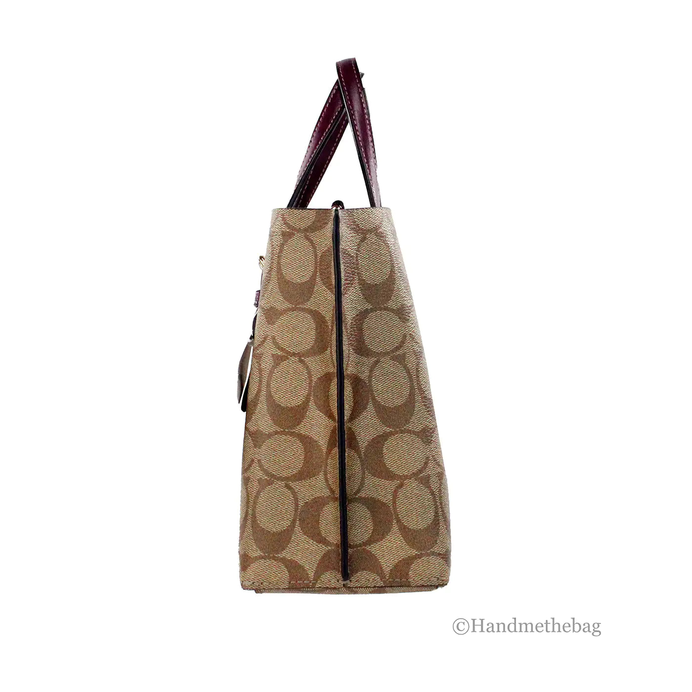 Coach Mollie 25 Berry Canvas Crossbody Tote - Velora Luxury Fashion