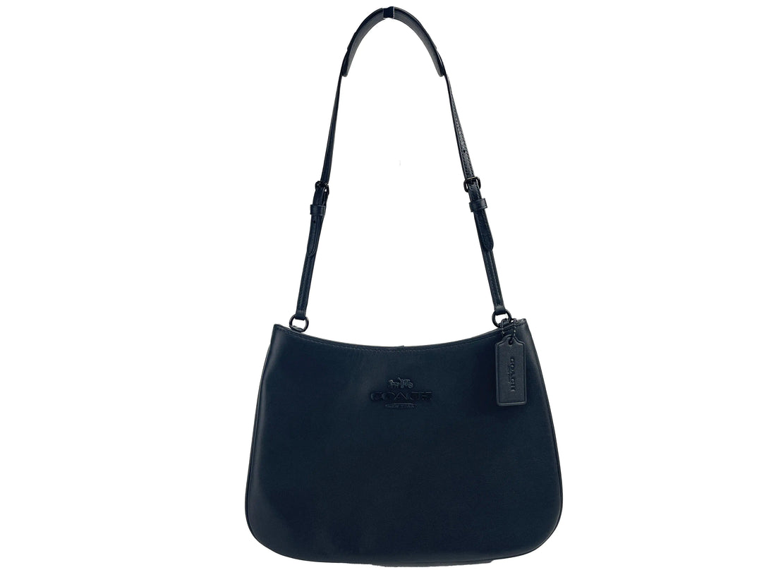 Coach Penelope Black Leather Shoulder Tote - Velora Luxury Fashion