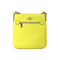 Coach Rowan Mini Bright Yellow Leather File Crossbody - Velora Luxury Fashion