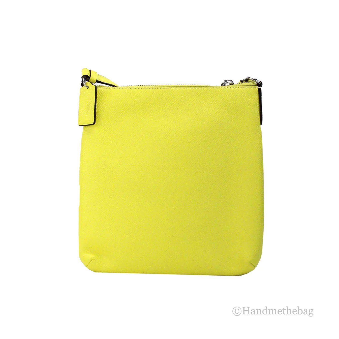 Coach Rowan Mini Bright Yellow Leather File Crossbody - Velora Luxury Fashion