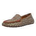Coach Womens Ronnie Loafer Cocoa/Burnished Amber 7 - Velora Luxury Fashion
