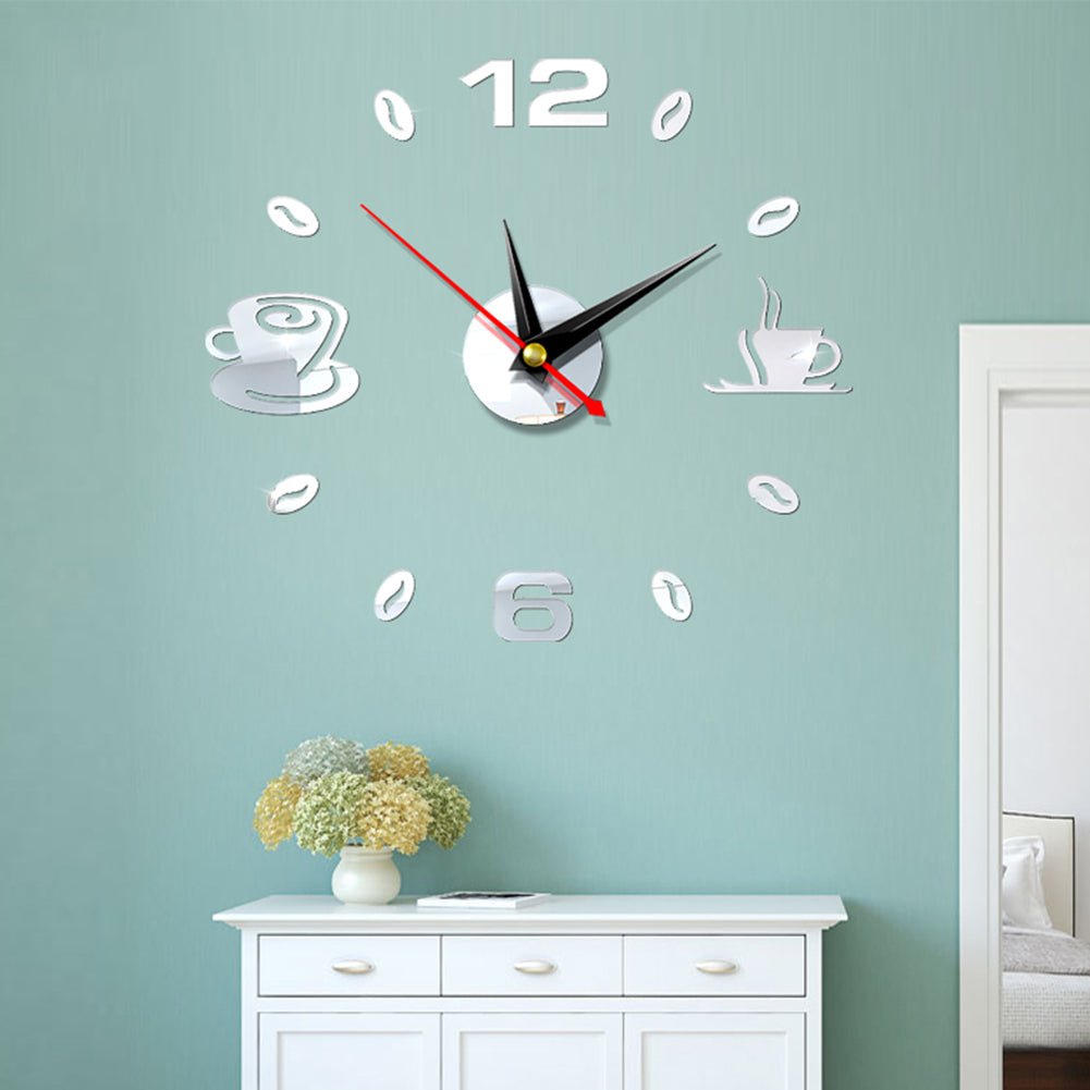 Coffee Cups 3D Clock - Velora Luxury Fashion