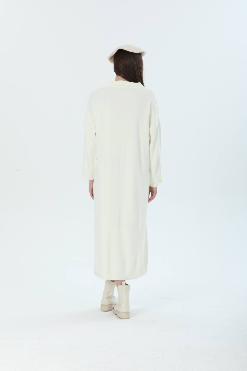 Collared Long Dress - Velora Luxury Fashion