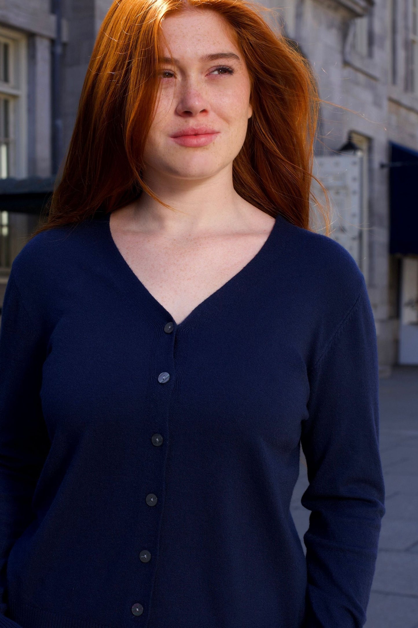 Collette Lightweight Solid Cardigan Button Front Long Sleeves - Velora Luxury Fashion