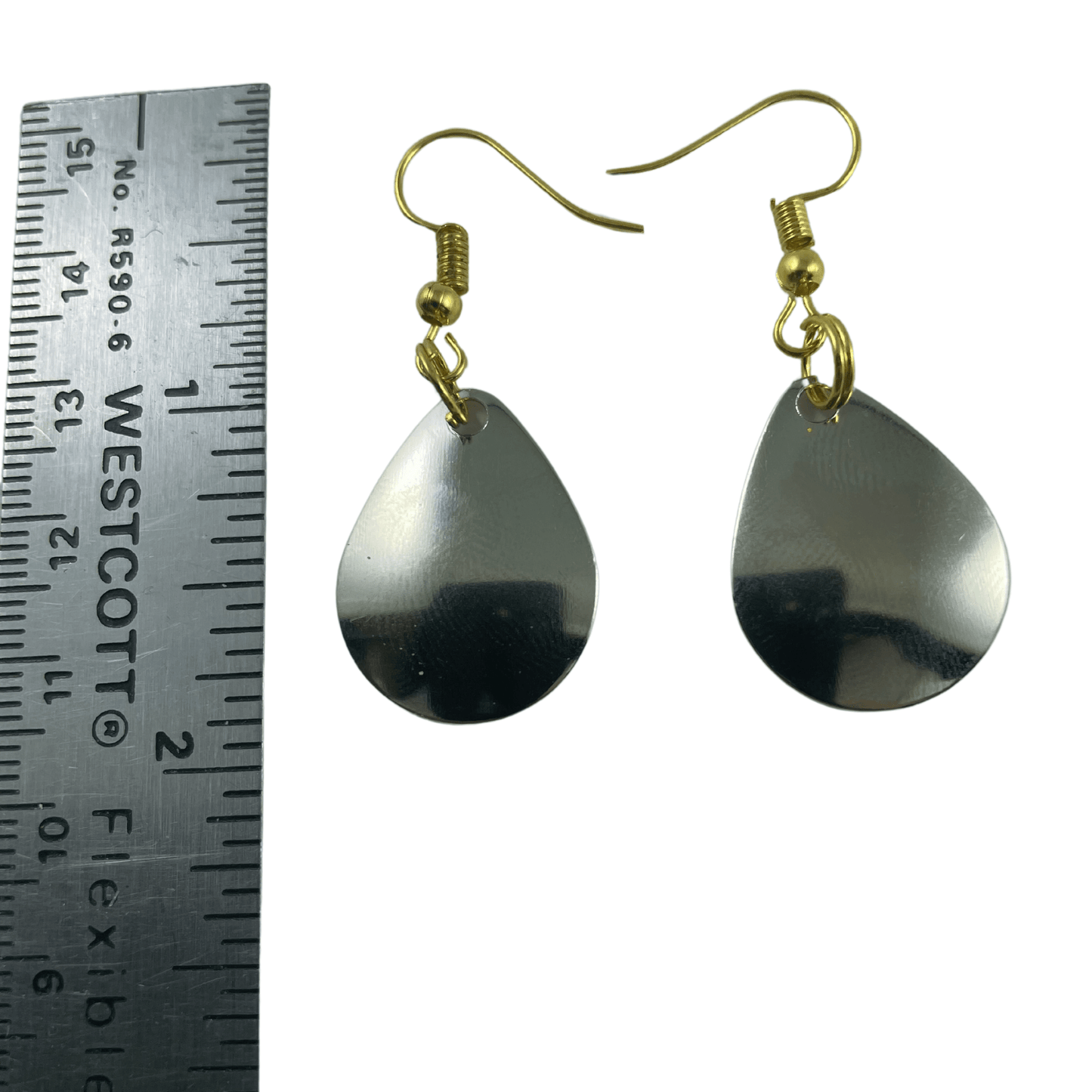 Colorado Plain Nickel Spinner Blade Earrings - Velora Luxury Fashion