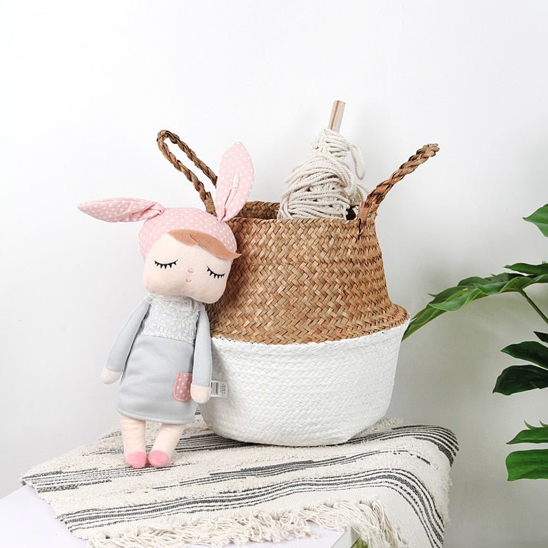 Colored Wicker Basket - Velora Luxury Fashion