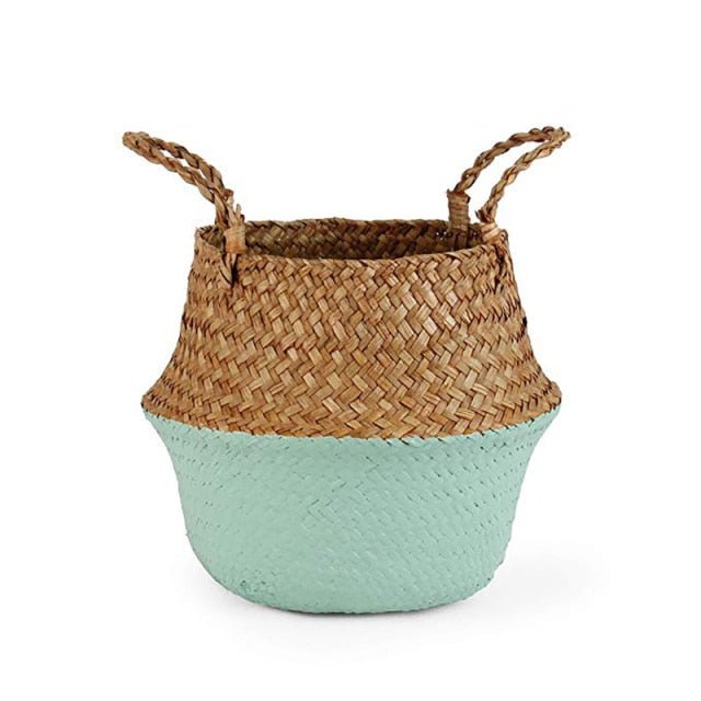 Colored Wicker Basket - Velora Luxury Fashion
