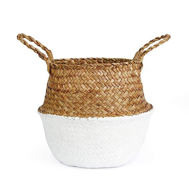 Colored Wicker Basket - Velora Luxury Fashion