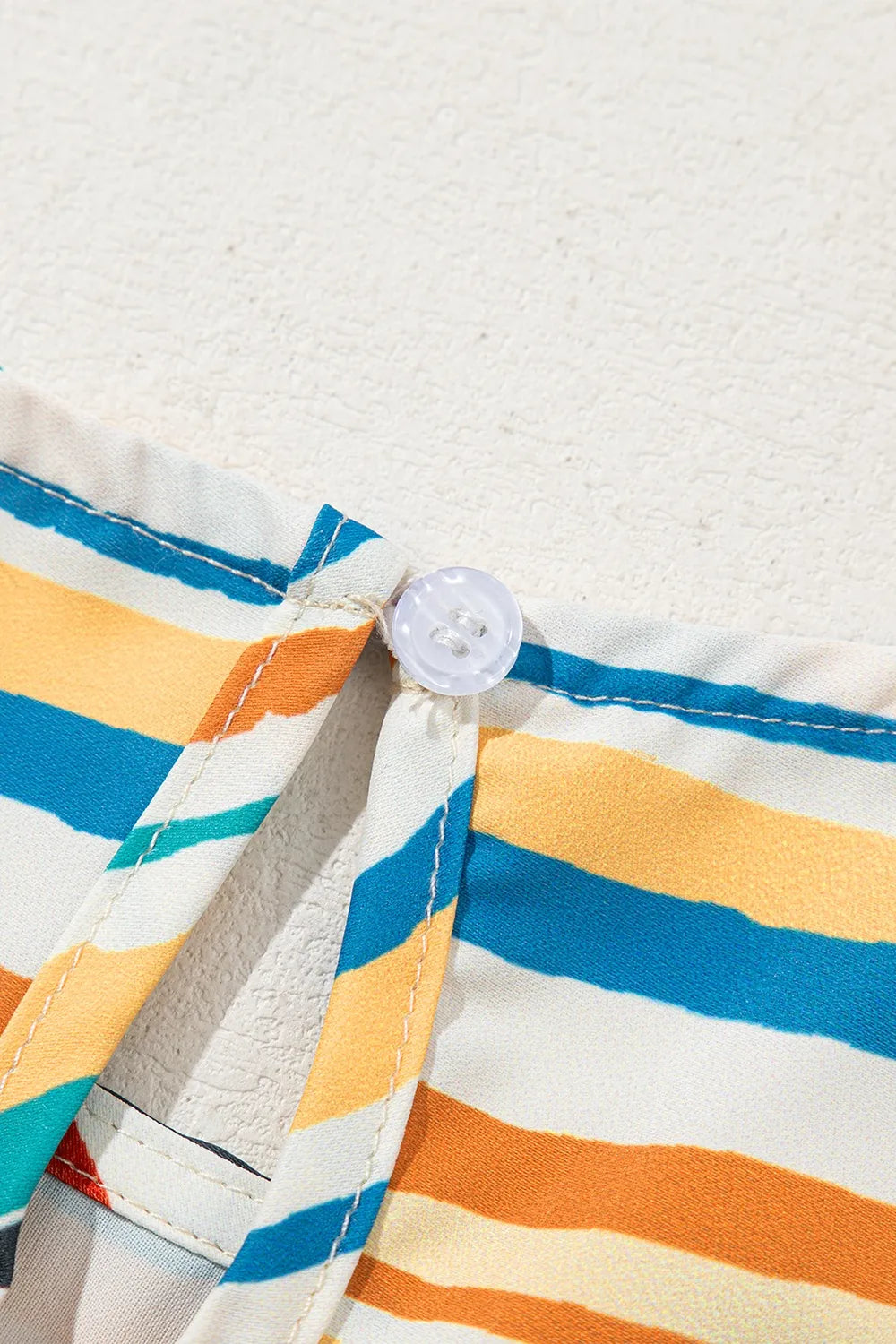 Colorful Striped Cap Sleeve Blouse - Velora Luxury Fashion