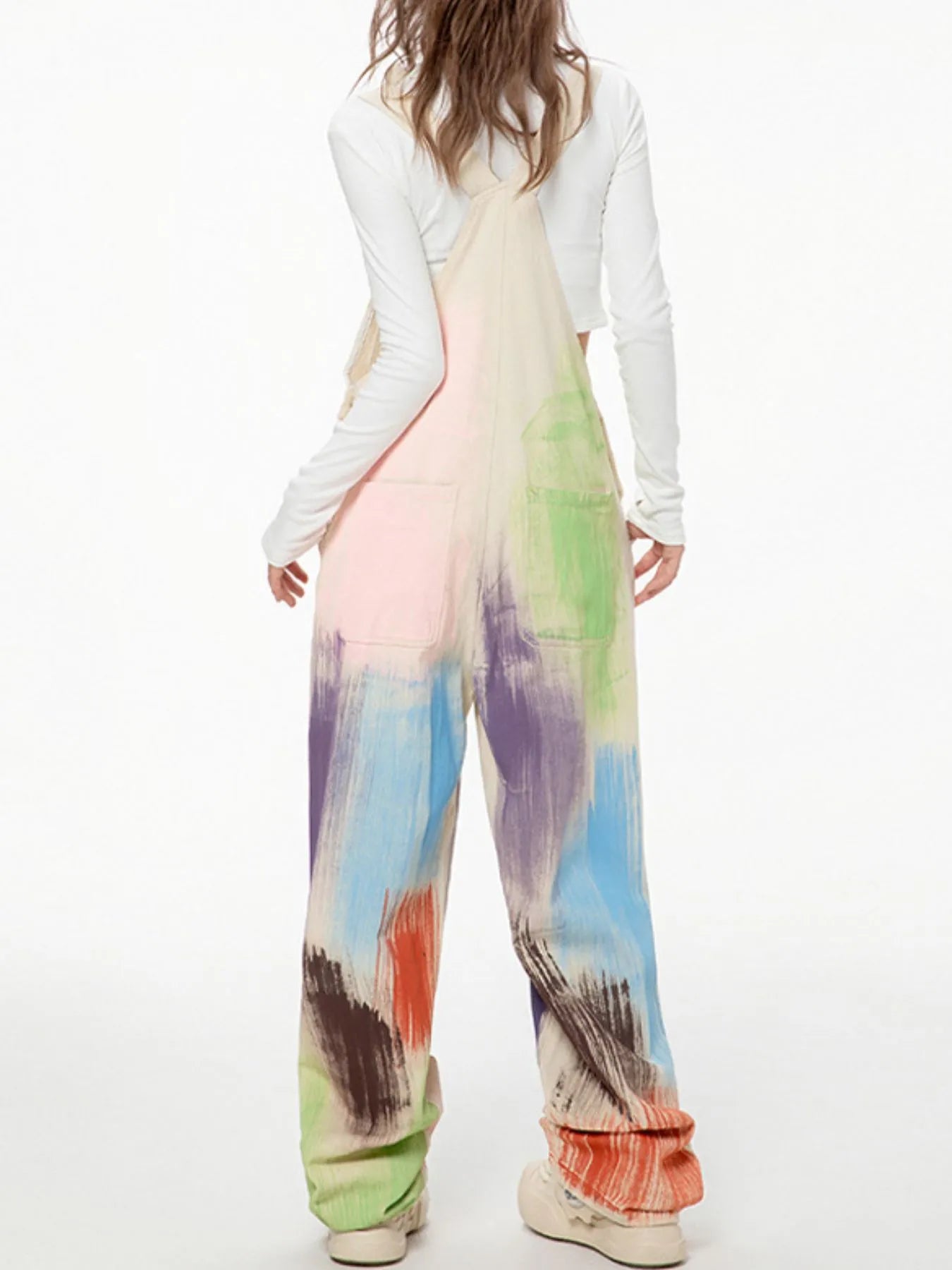 Colorful Wide Leg Overalls - Velora Luxury Fashion