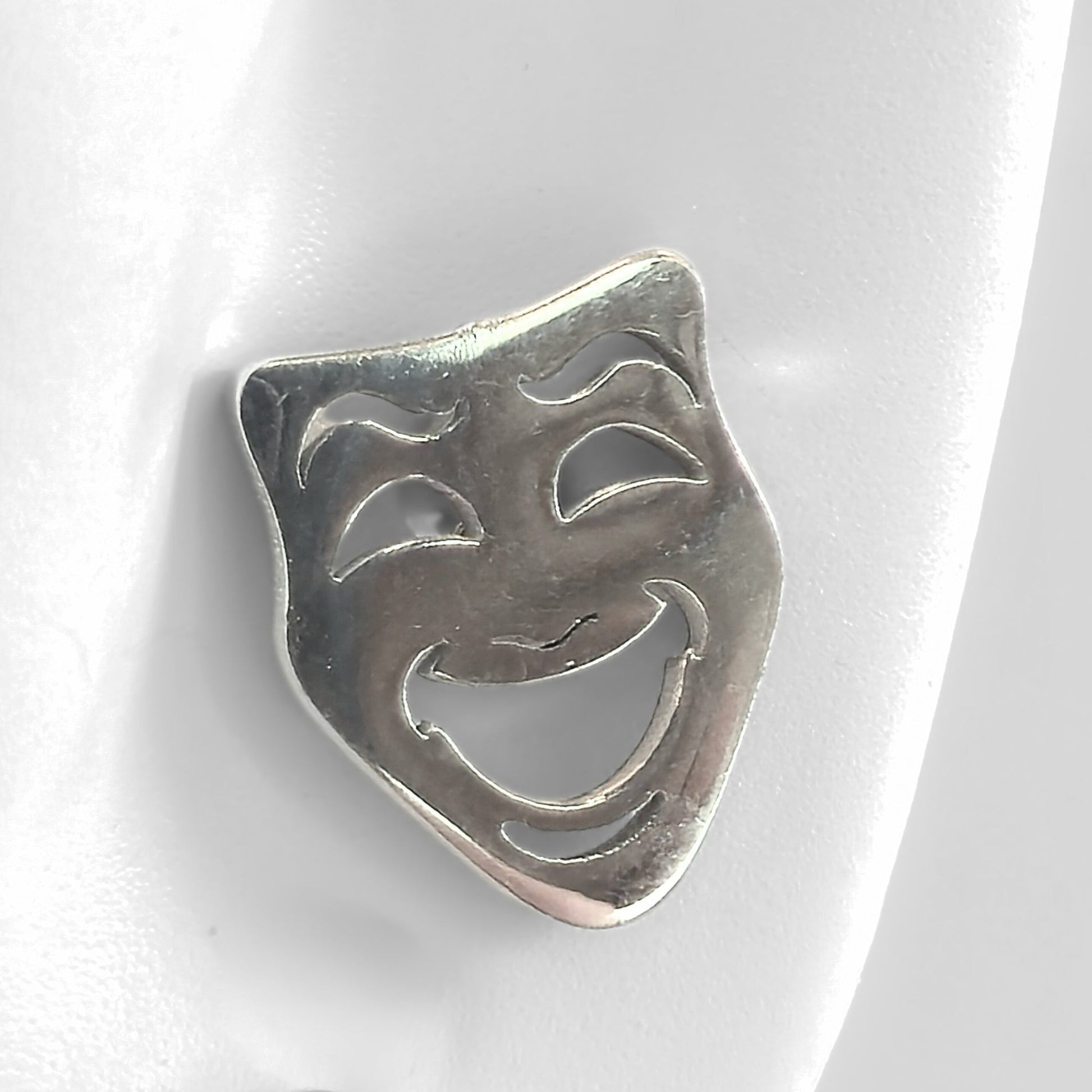Comedy & Tragedy Studs (Silver) - Velora