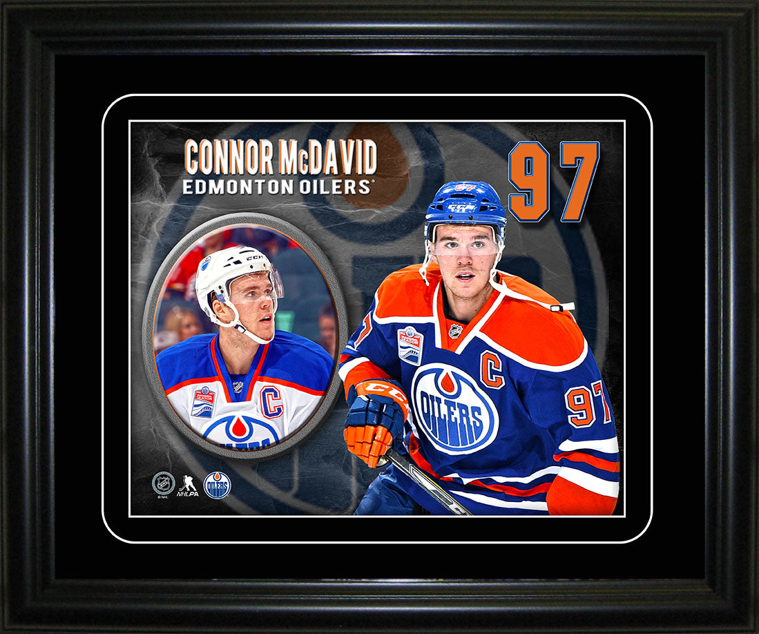 Connor McDavid Edmonton Oilers Captain Portrait Frame - Velora Luxury Fashion