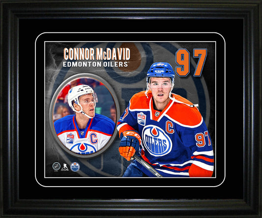 Connor McDavid Edmonton Oilers Captain Portrait Frame - Velora Luxury Fashion