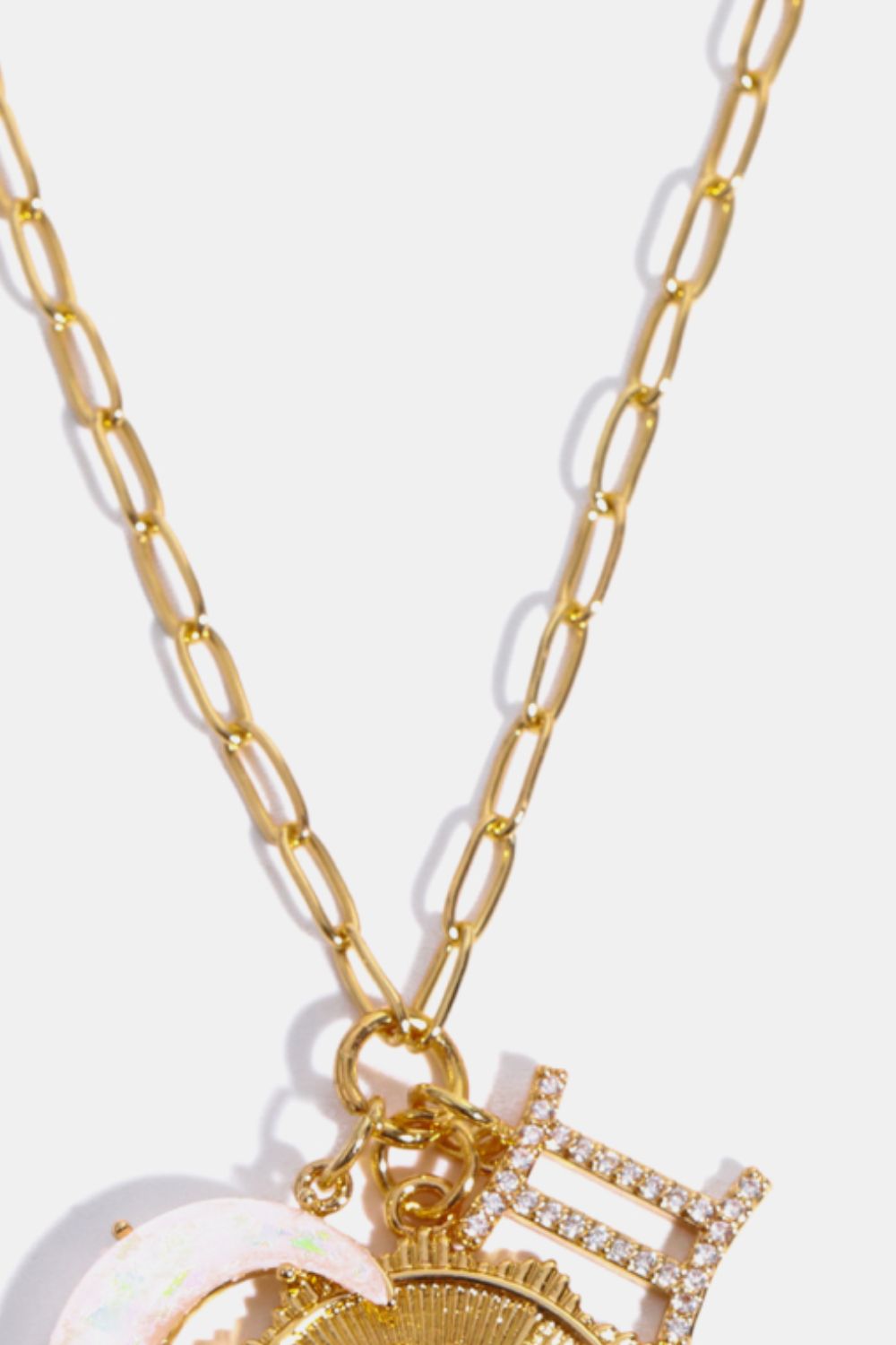 Constellation and Moon Pendant Copper Necklace - Velora Luxury Fashion