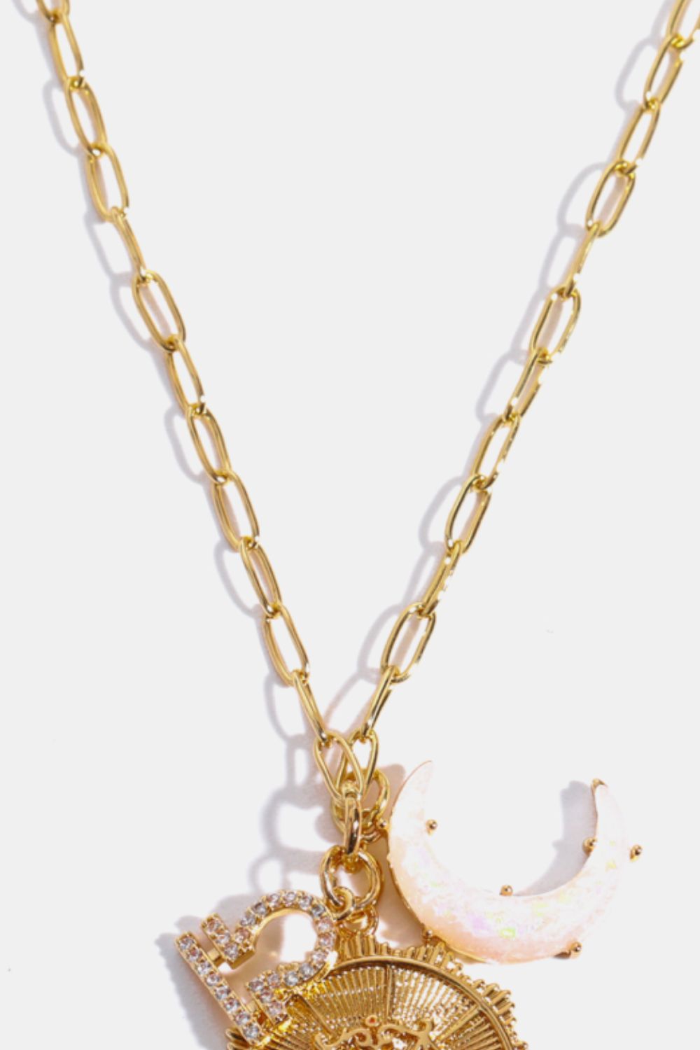 Constellation and Moon Pendant Copper Necklace - Velora Luxury Fashion