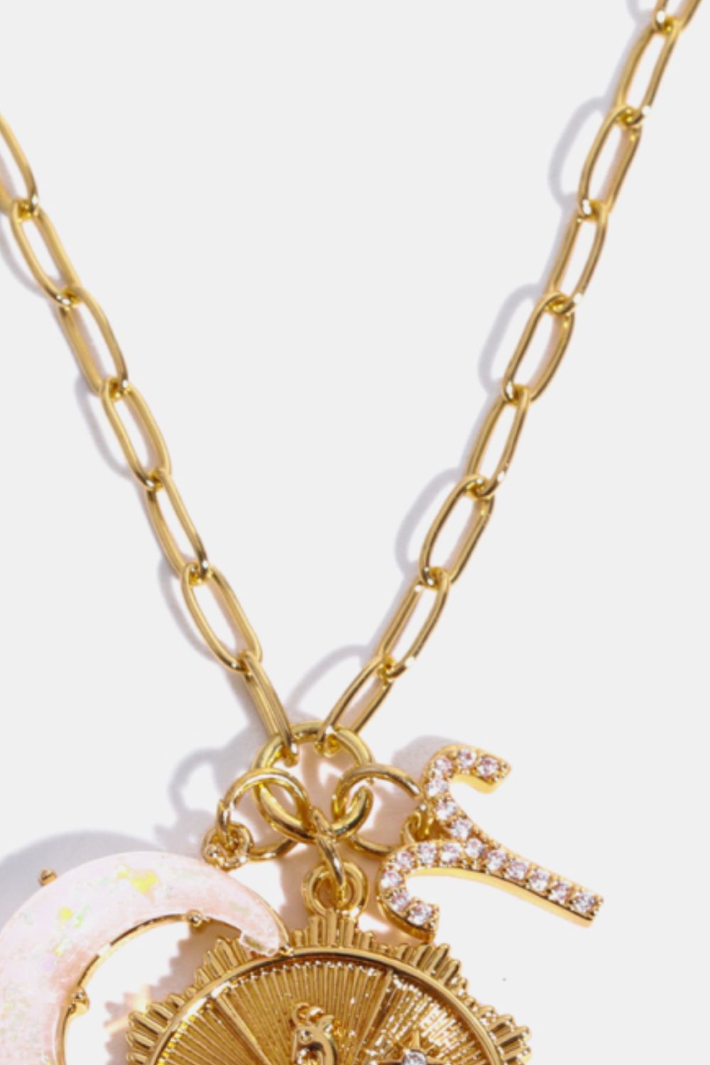 Constellation and Moon Pendant Copper Necklace - Velora Luxury Fashion