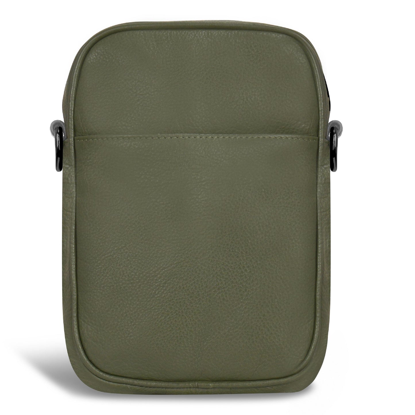 Onyx / Leather Vertical Cross-Body Bag