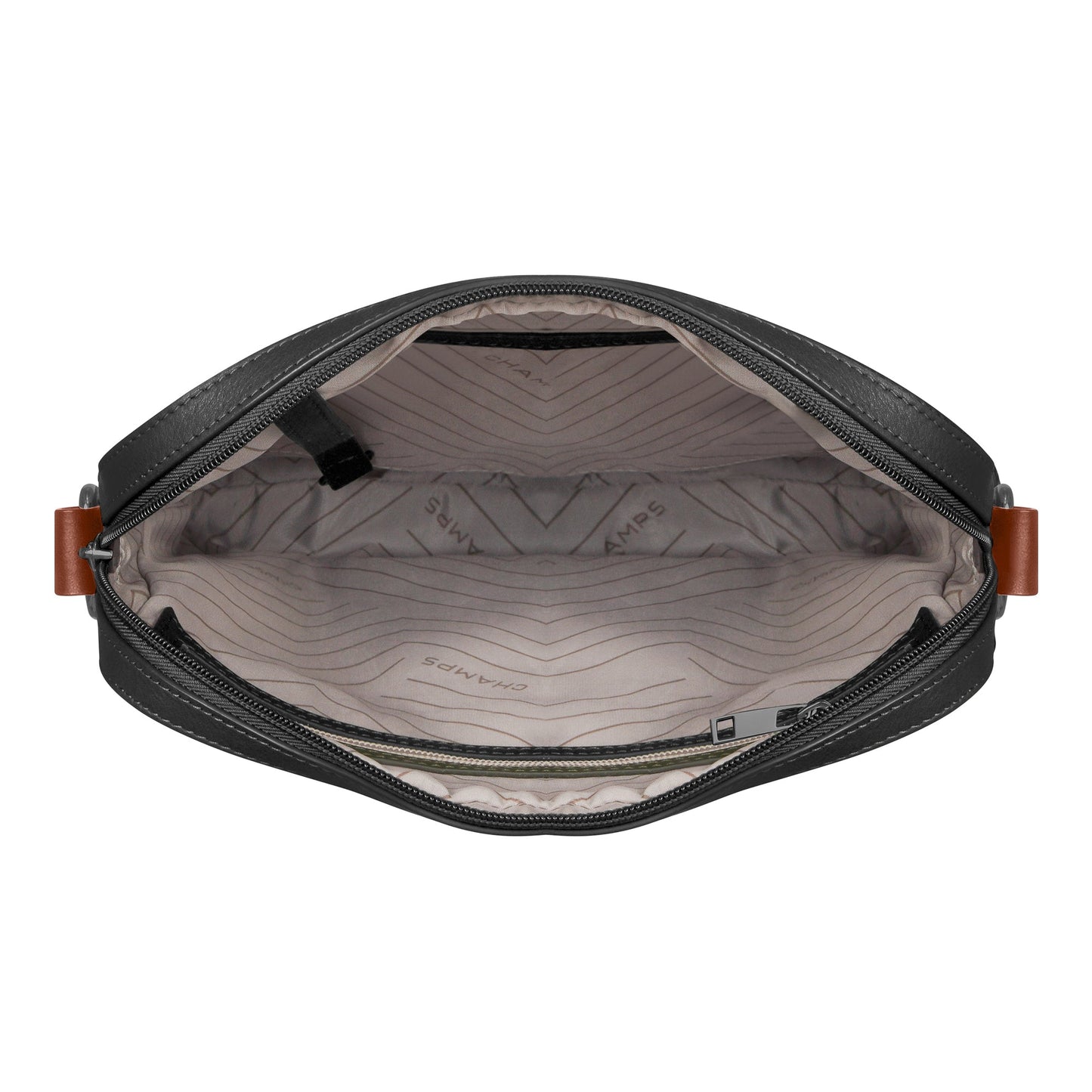 Onyx / Leather Cross-Body Bag