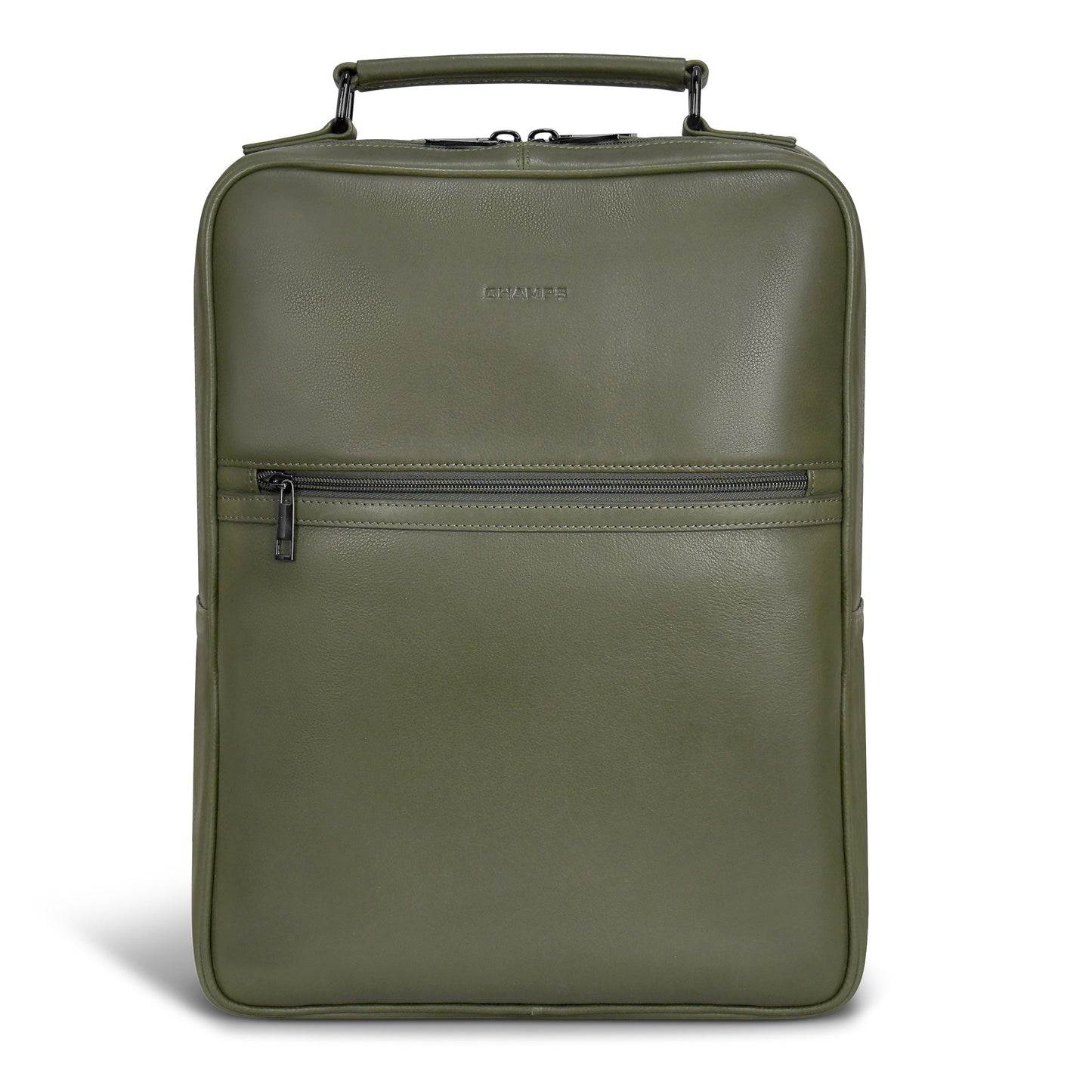 Onyx / Leather Compact Backpack