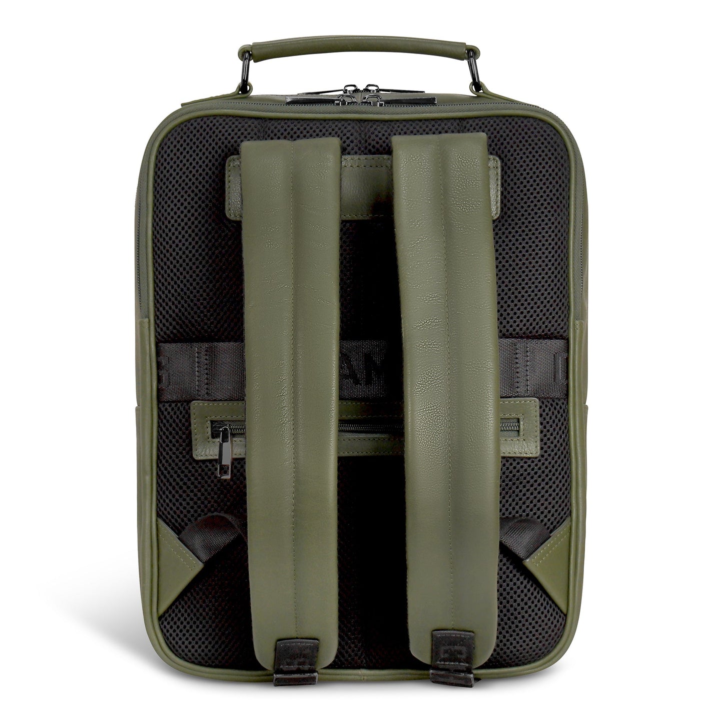 Onyx / Leather Compact Backpack