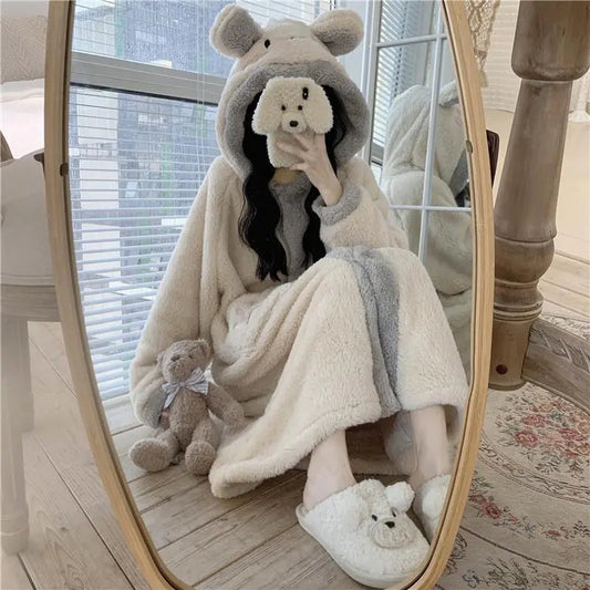 Coral For Women Lovely Warm Velvet Pajamas EX-STOCK Canada