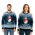 Couple - Cute Penguin Sweater with Pom Pom - Velora Luxury Fashion