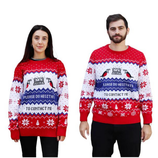 Couple - Please Do Hesitate To Contact Me Sweater - Velora Luxury Fashion