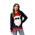 Couple - Smart Santa in Shades Sweater with Pom pom - Velora Luxury Fashion