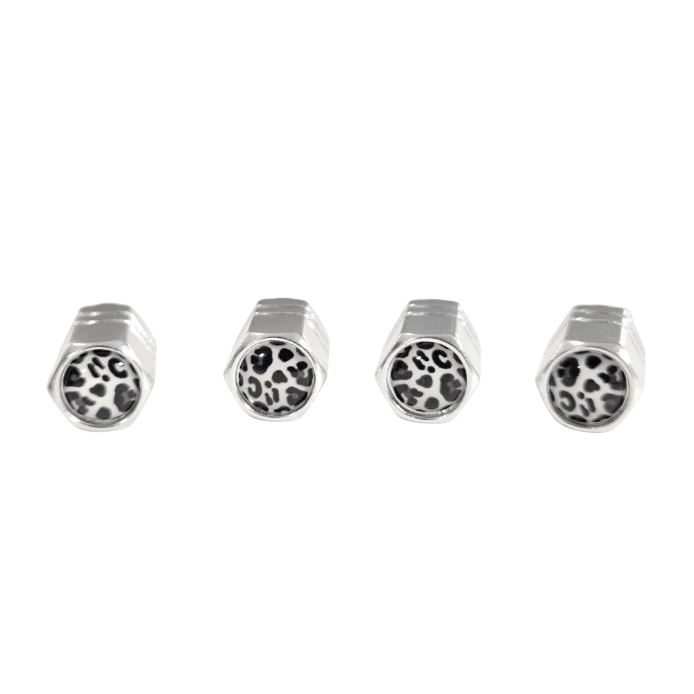 Cow Print Valve Stem Caps (2 Sets) - Velora Luxury Fashion