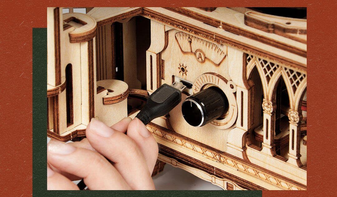 Crank Classic Gramophone Kit | Kidstoylover - DIY Wooden Assembly Toy - Velora Luxury Fashion