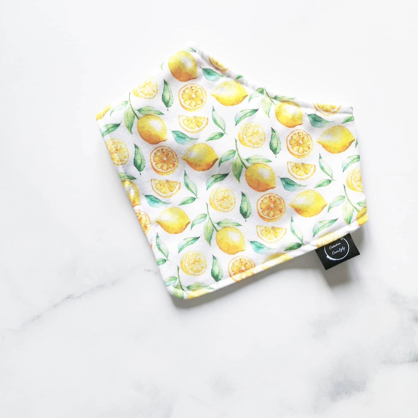 Creation Coco Lyly Lemon Print Baby Bib for Toddlers - Velora Luxury Fashion