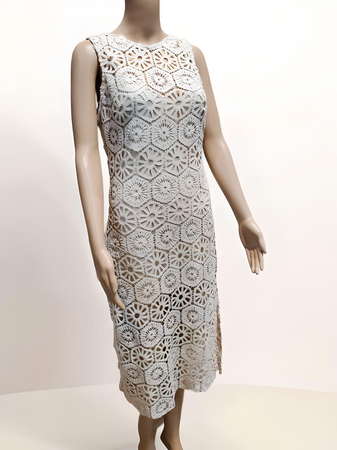 Crochet Spaghetti Dress With Lining - Velora Luxury Fashion
