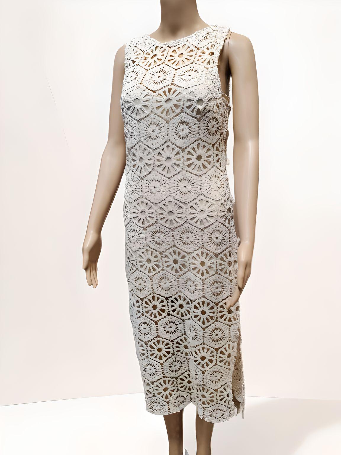 Crochet Spaghetti Dress With Lining - Velora Luxury Fashion