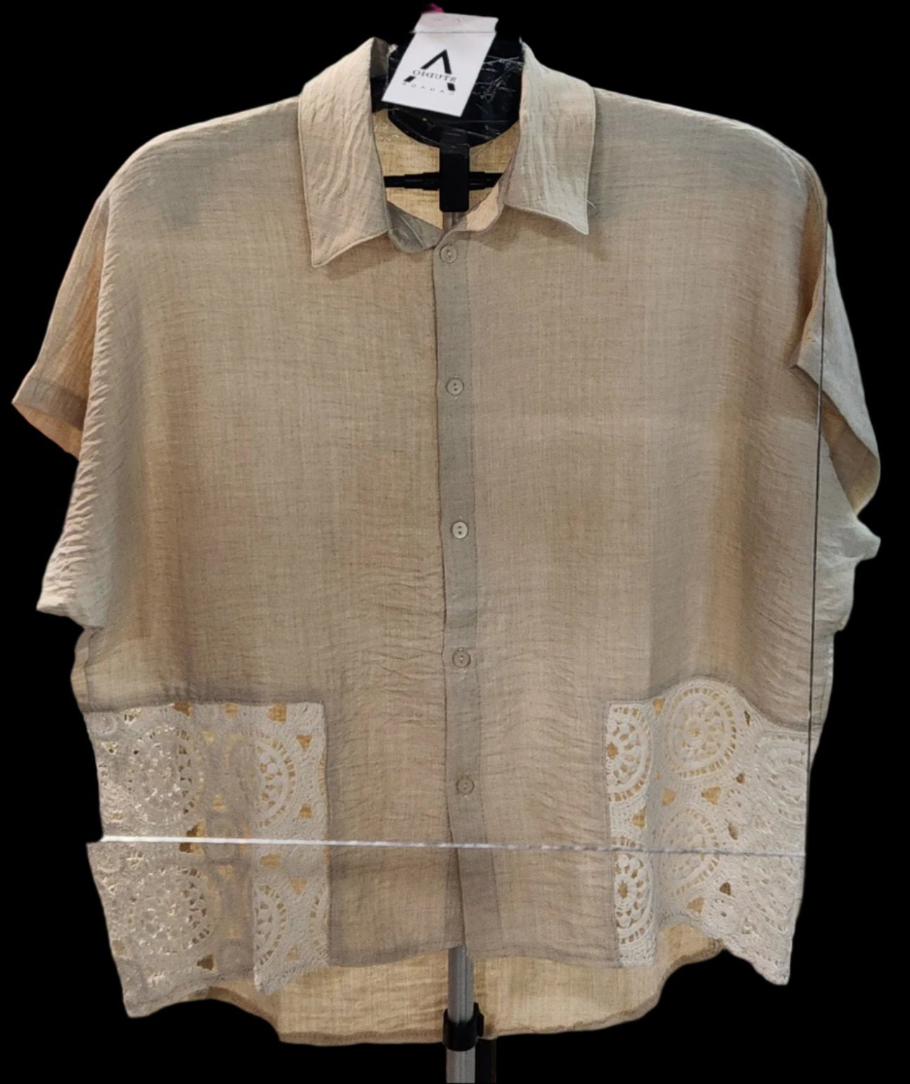 Crochet Detailed Shirt - Velora