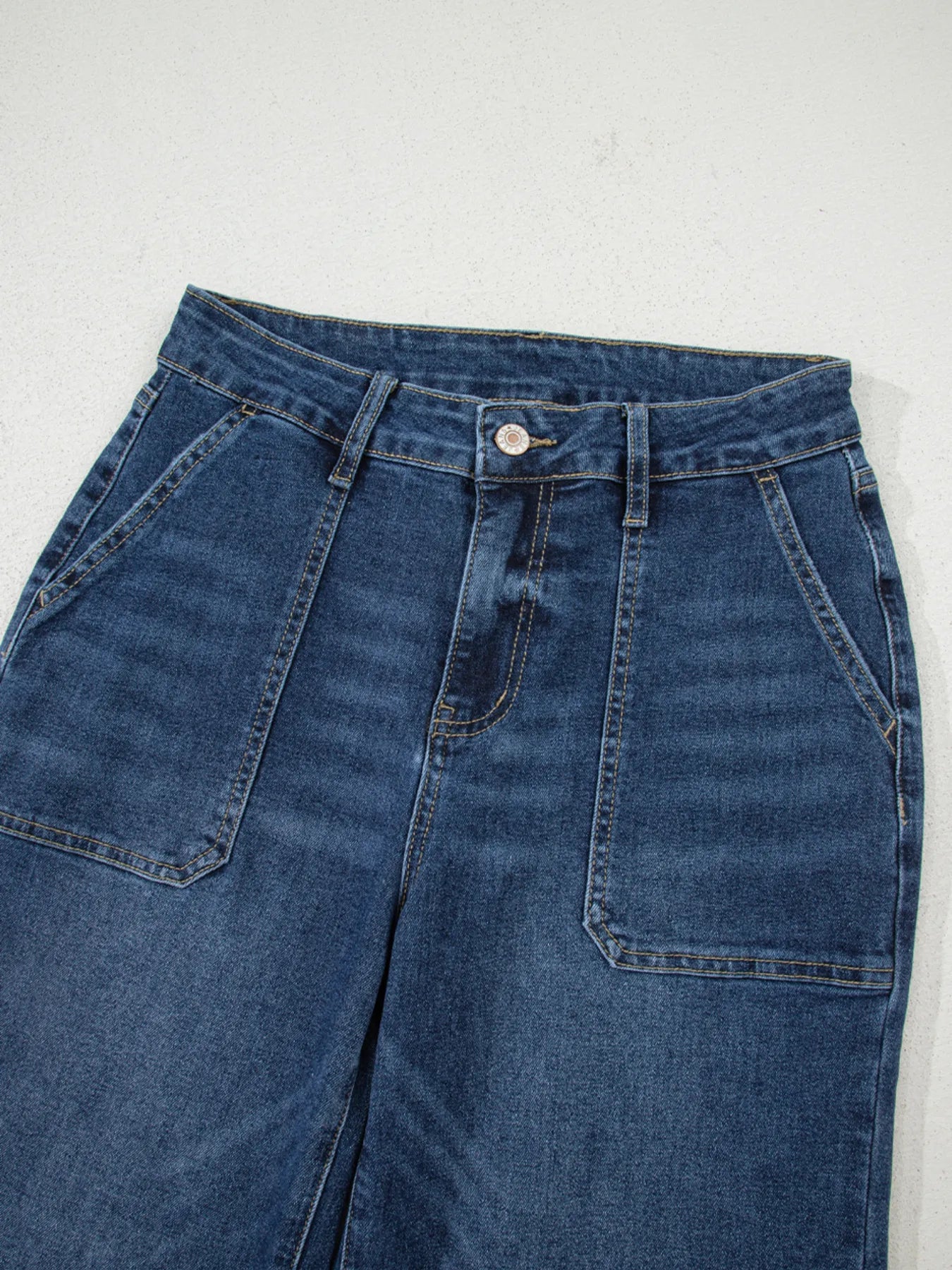 Cropped High Rise Wide Leg Jeans - Velora Luxury Fashion