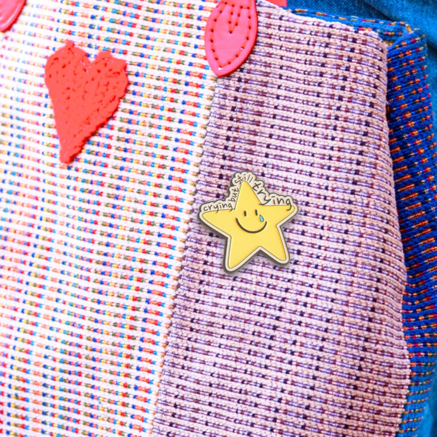 Crying But Still Trying | Collectible Pin - Velora Luxury Fashion