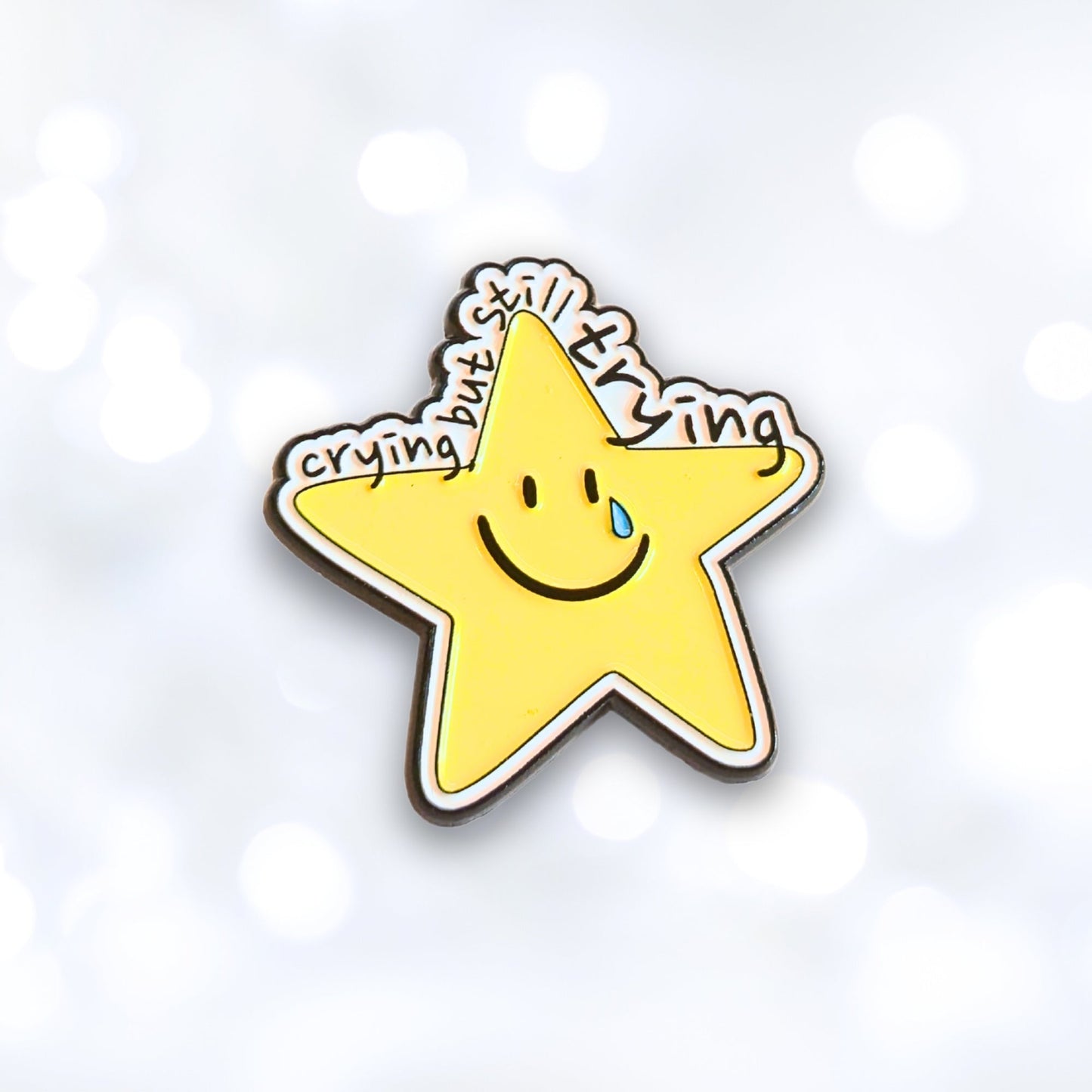 Crying But Still Trying | Collectible Pin - Velora