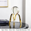 Crystal Ball-Golden Ornament - Velora Luxury Fashion