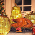 Crystal Glass Pumpkin Lamp - Velora Luxury Fashion