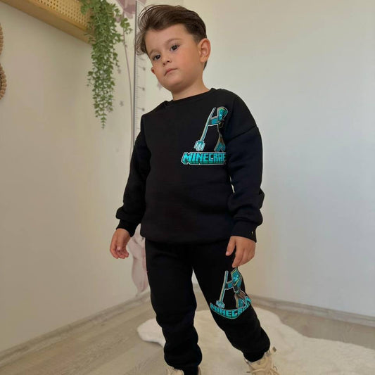 Cube Hero Boys Joggers Set - Velora Luxury Fashion