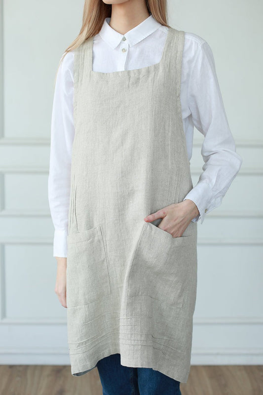 Cuisine Linen Apron - Velora Luxury Fashion