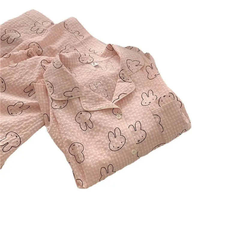 Cute Rabbit Pajamas For Women Sweet Long Sleeve Cardigan Suit EX-STOCK Canada