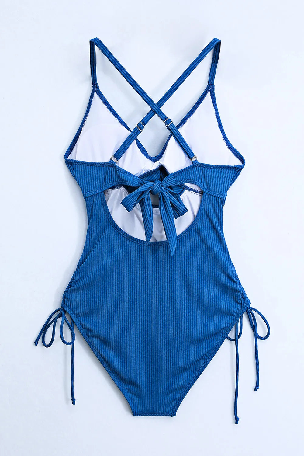Cutout V-Neck Spaghetti Strap One-Piece Swimwear - Velora Luxury Fashion