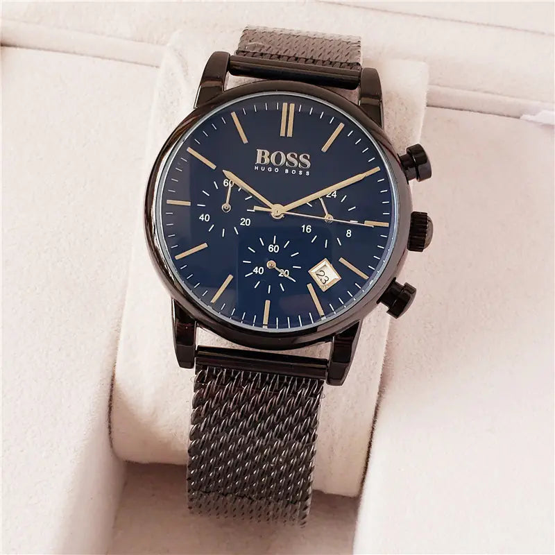 Swiss Executive Men's Quartz Timepiece with Date