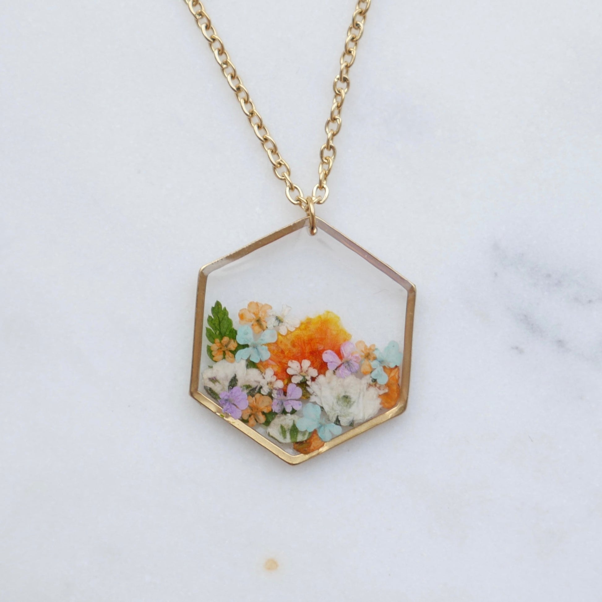 Collier bouquet - hexa (moyen) - Velora